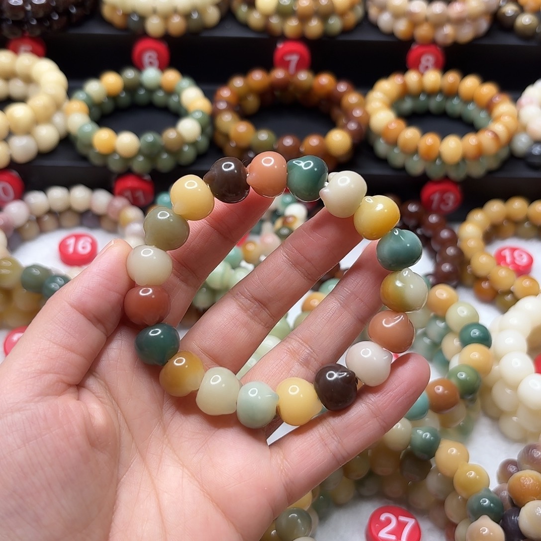 w***温菩提根/象牙果手串已加备用珠