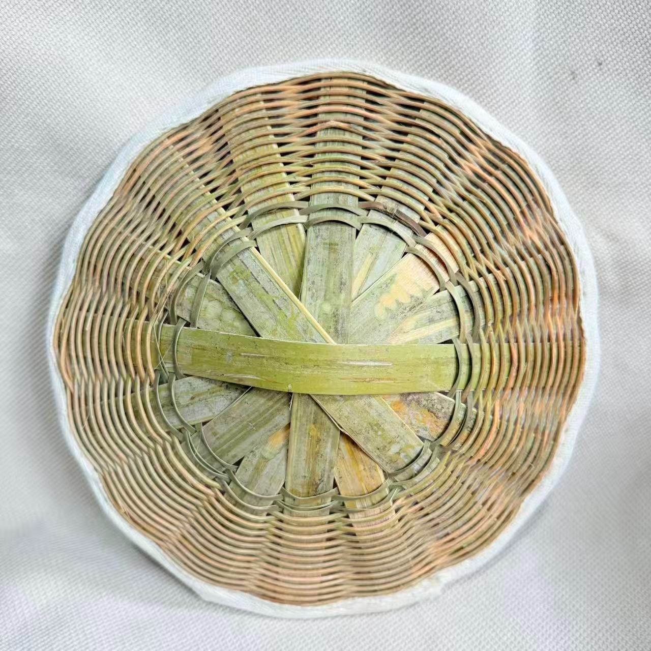 竹制品竹编蒸饭杉木桶底子老式甑子编织竹子蒸饭甑底蒸底带盖篦子