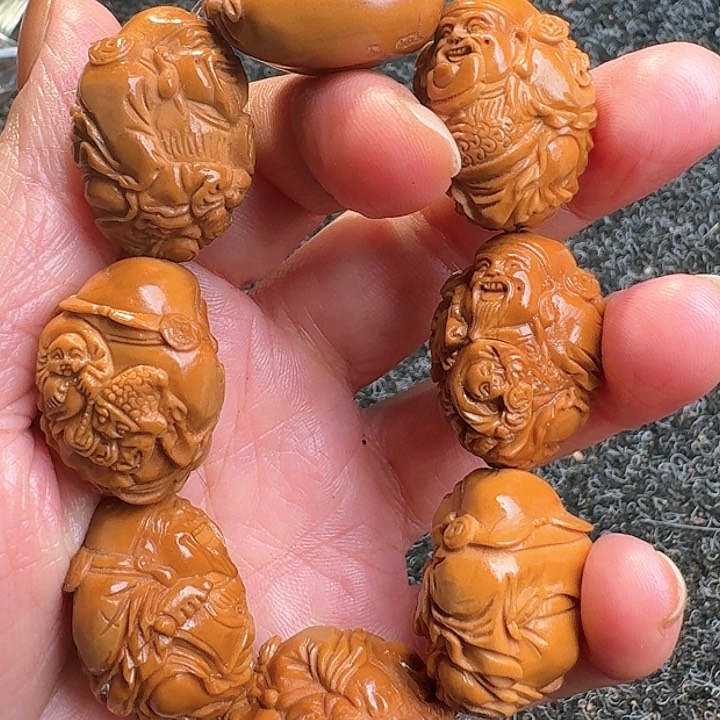 橄榄核吊坠橄榄财神