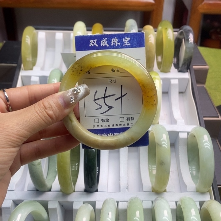 蛇纹石玉手镯未镶嵌816