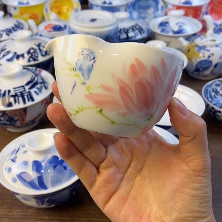 品***茶瓷片景德镇陶瓷艺术