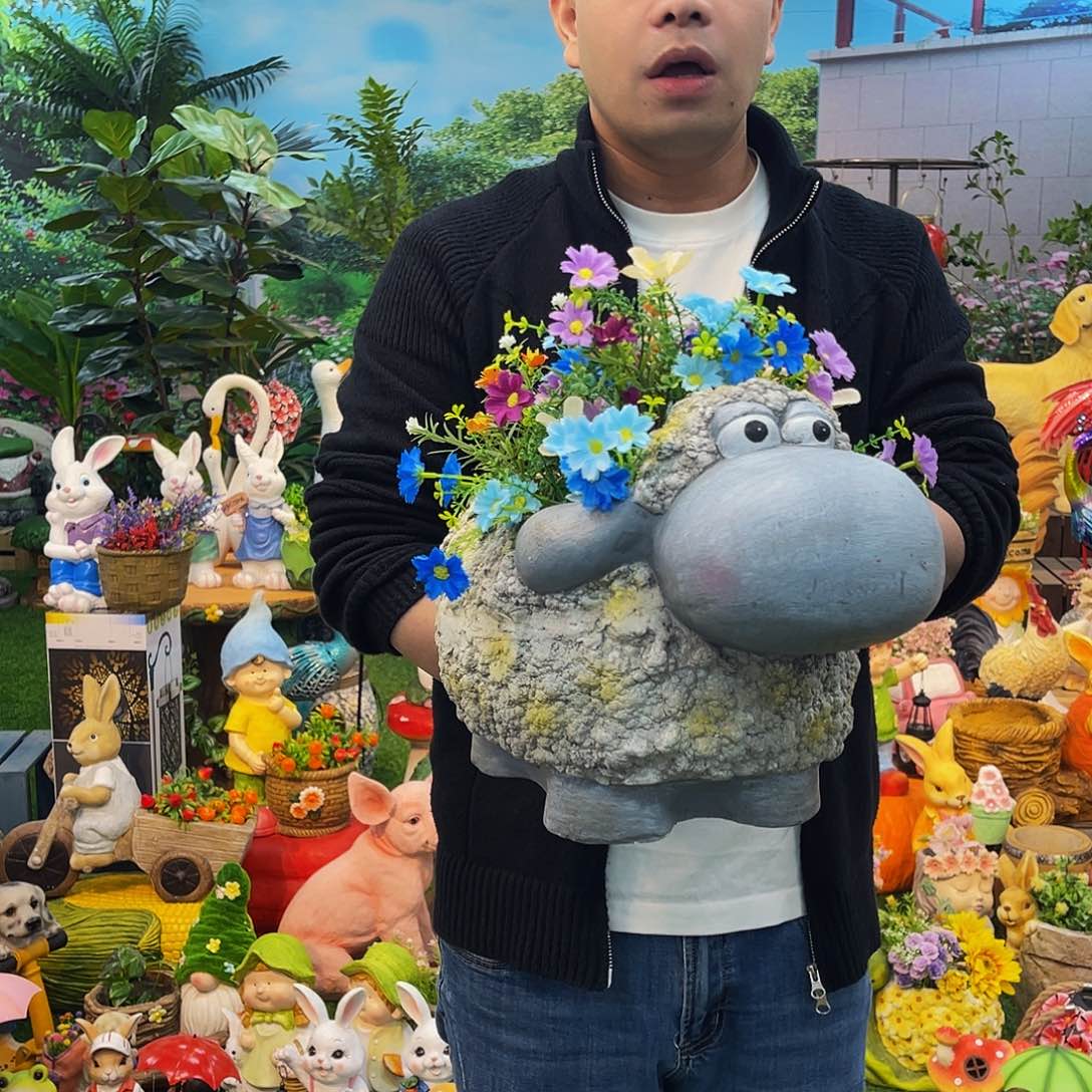 红陶花园庭院摆件