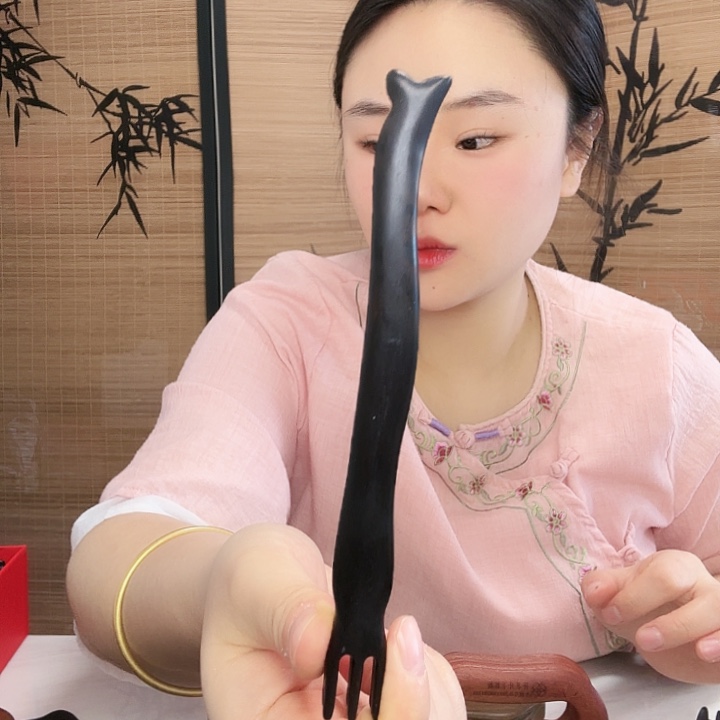 紫光檀金鸡独立按摩棒微瑕疵