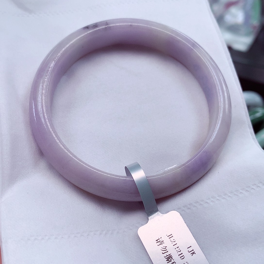 翡翠手镯未镶嵌圈口5960有黄有黑有紫