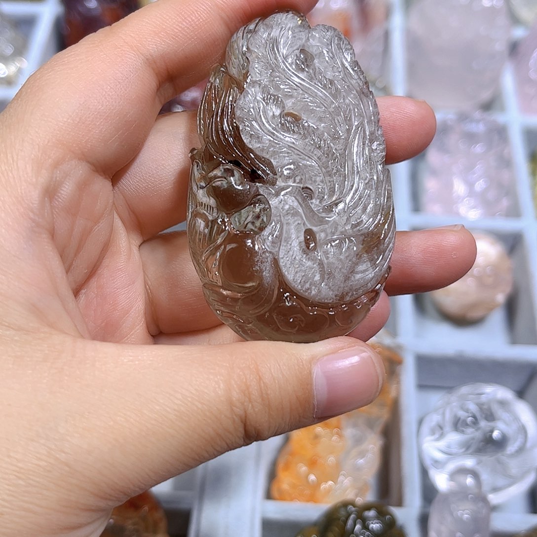 水晶吊坠(不含链)未镶嵌