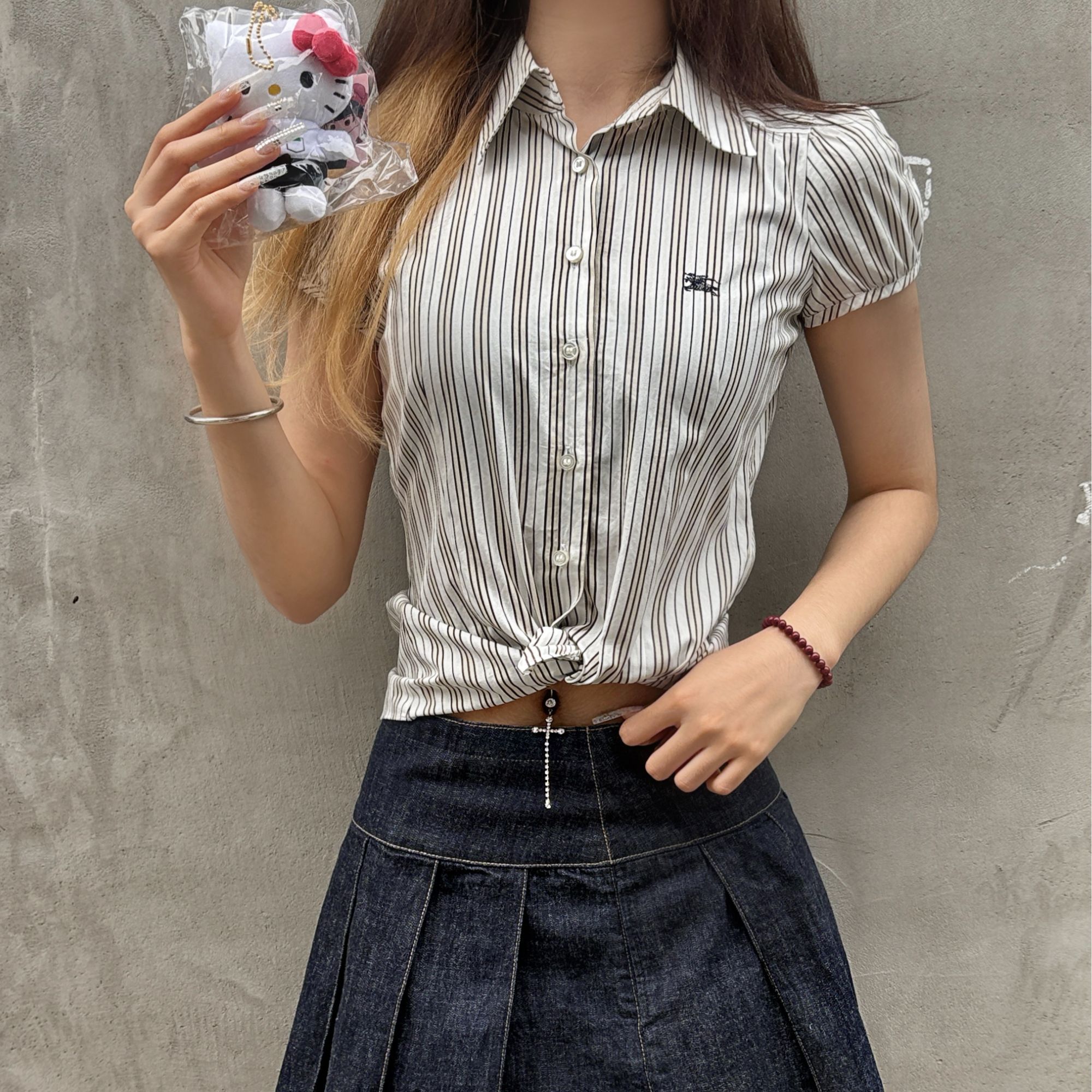 95新 BURBERRY/博柏利 BURBERRY条纹衬衫