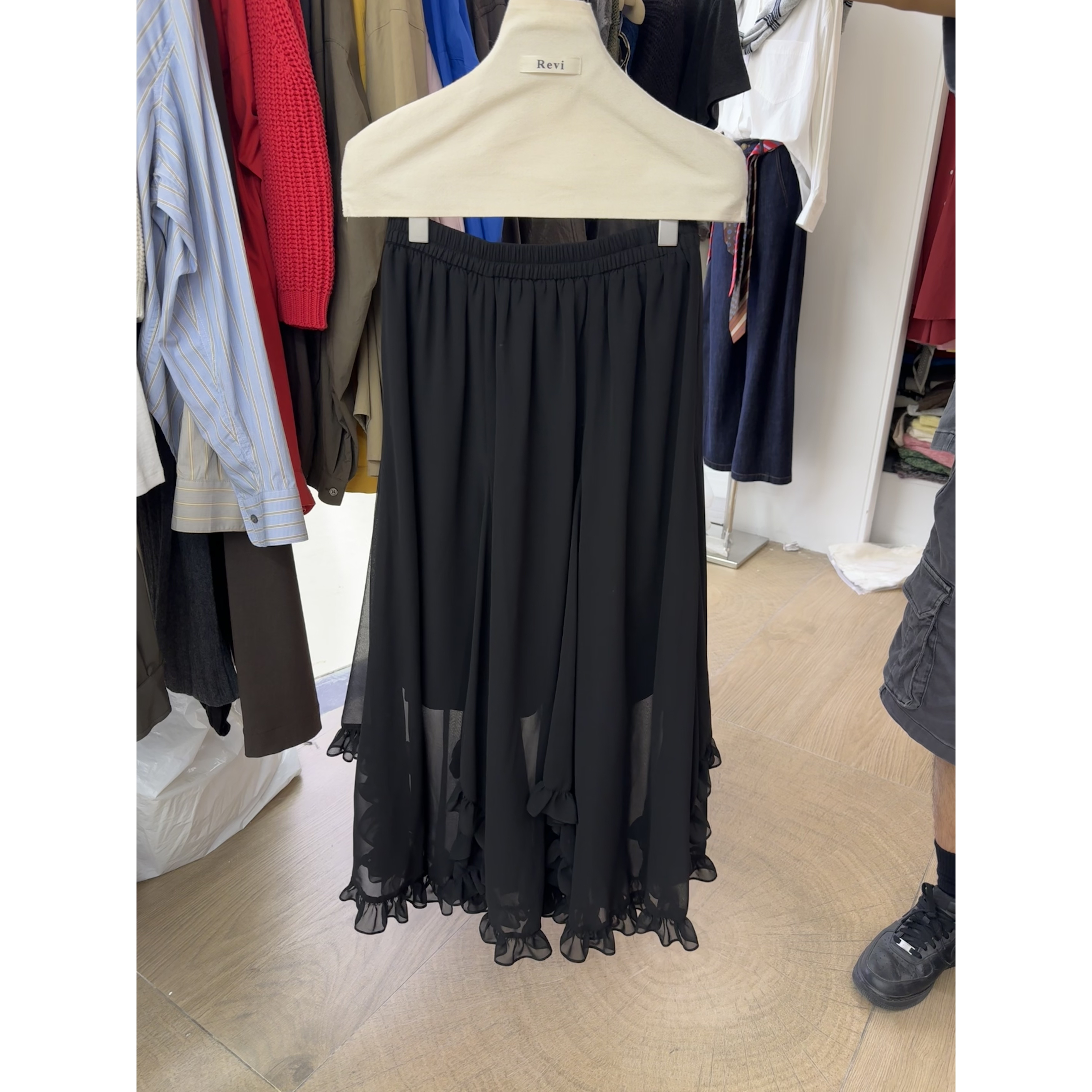 【NO退NO换】鑫燃KIKI 时尚复古拼接百搭半身裙 R183 RC