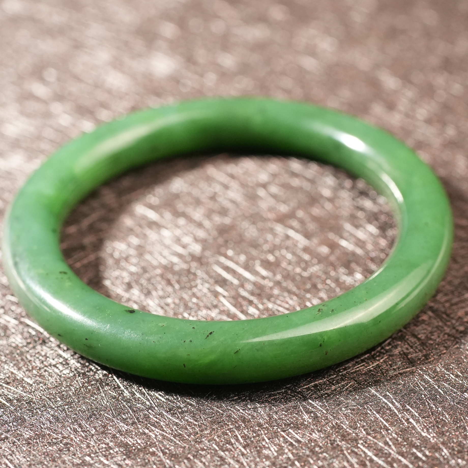 二十世纪中后期和田碧玉手镯LLFF2502212008