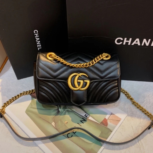 95新 GUCCI/古驰 Gucci黑金22马蒙 25030027-01