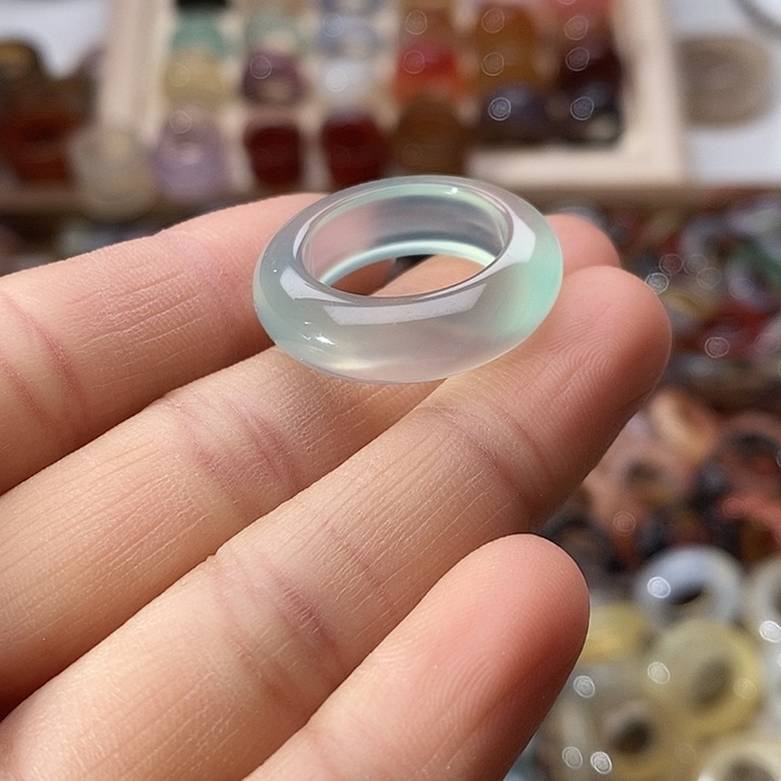 菜***U玛瑙/玉髓未镶嵌戒指A6不退换17.7内径