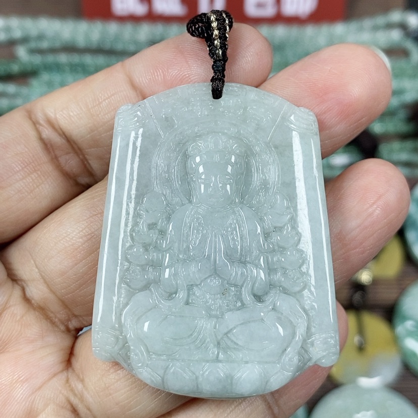 【闪购商品】翡翠颈饰未镶嵌玉吊坠翡翠玉千手观音