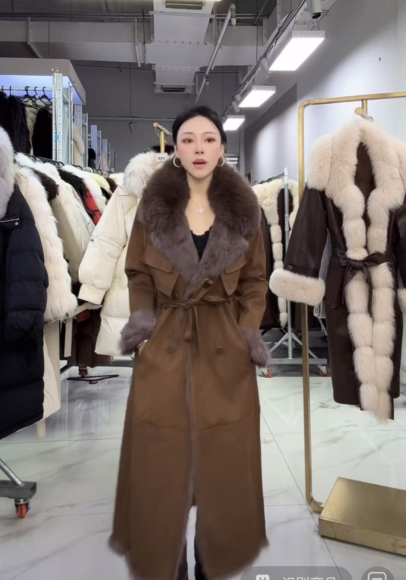 冬季显瘦气质款长款外套