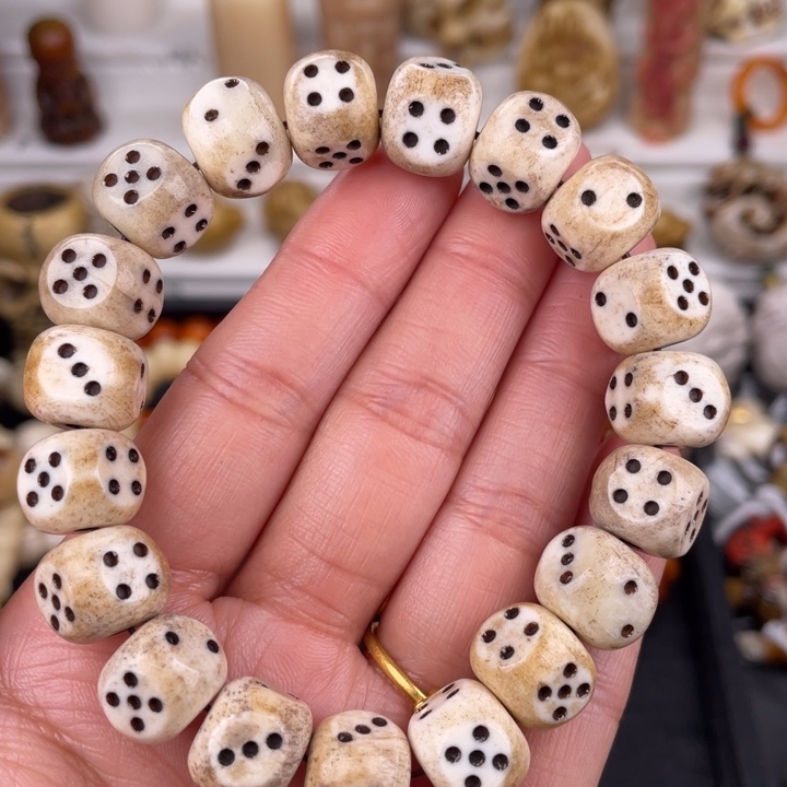 驼骨其他鹿角雕刻骰子14