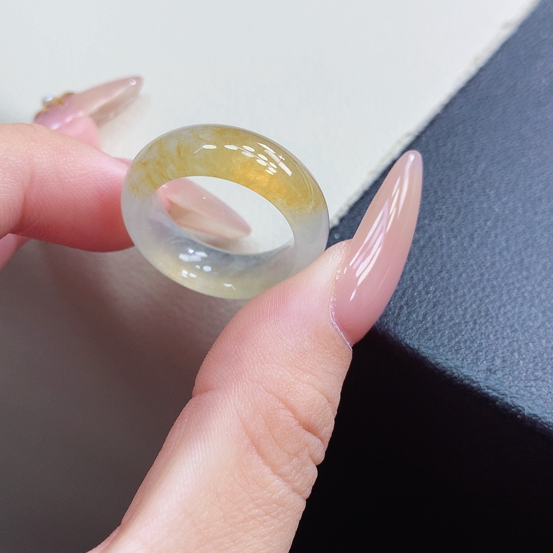 未镶嵌戒指翡翠13-14号