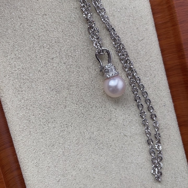 银S925镶嵌海水珍珠颈饰