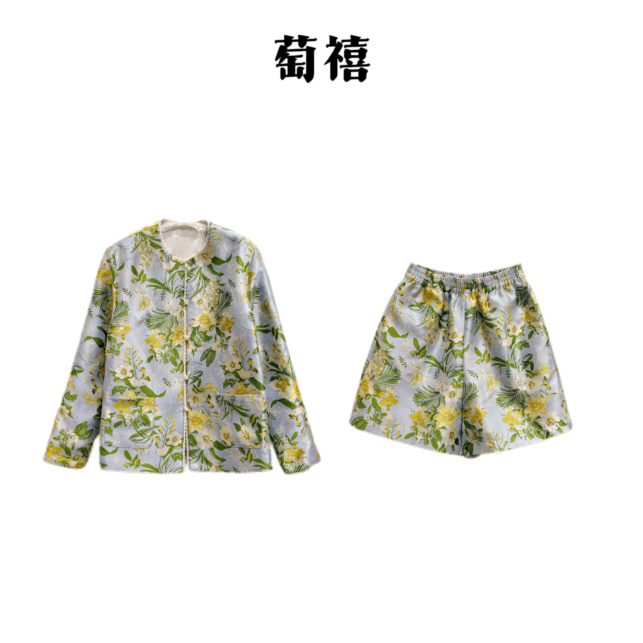 【萄禧-花千树】春季新款休闲风设计感提花百搭宽松时尚套装