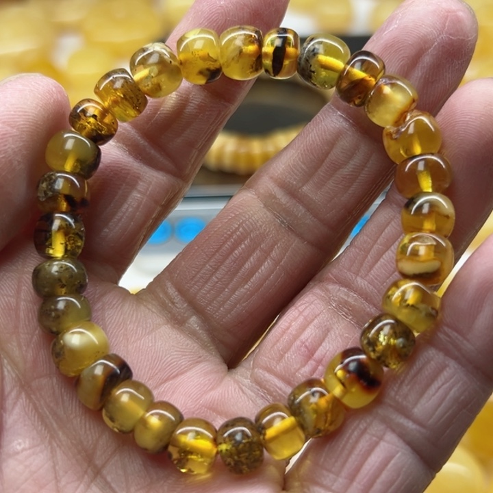 琥珀（矿物珀）手串未镶嵌