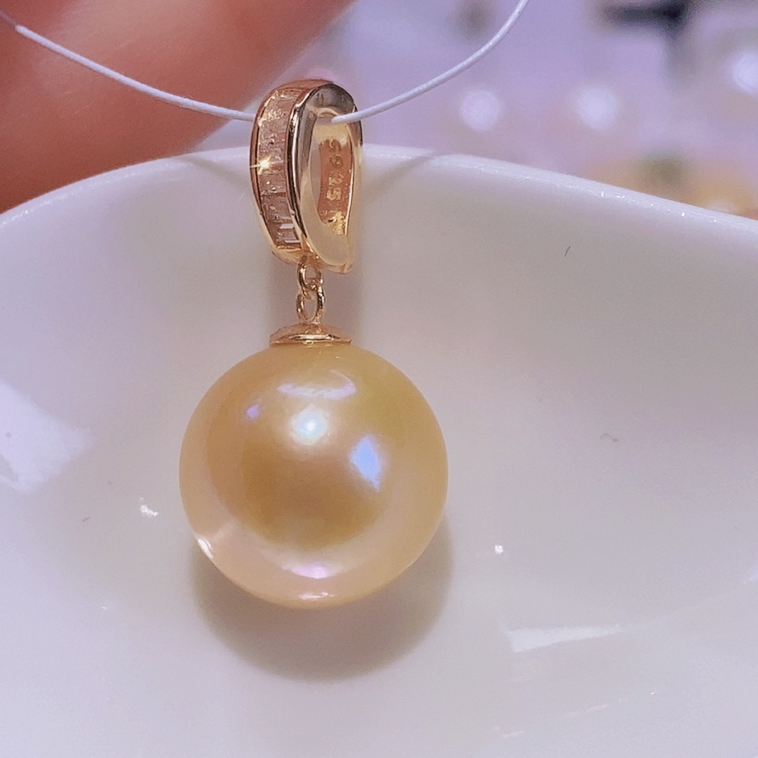 淡水珍珠银S925镶嵌颈饰