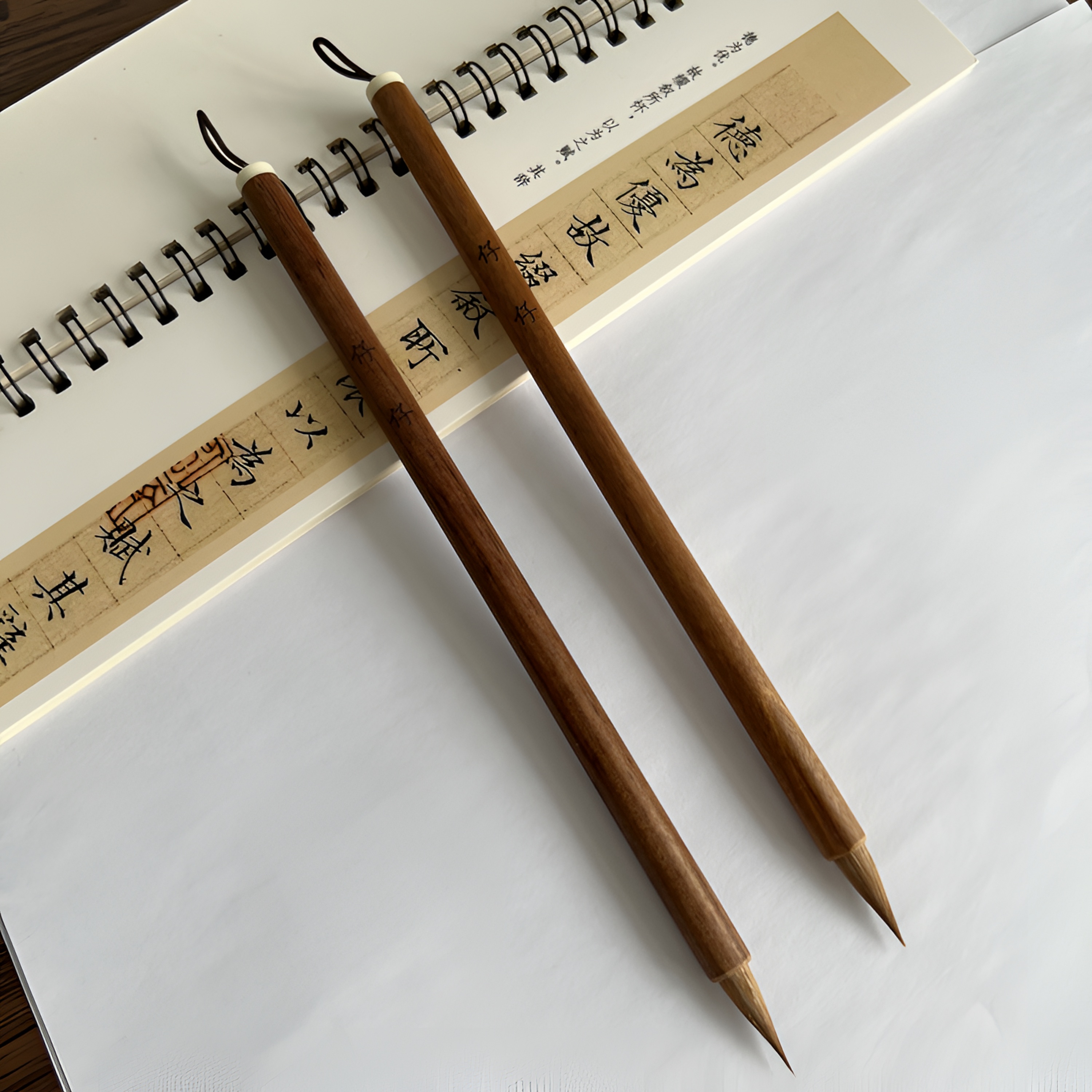 景明狼毫小楷毛笔实木笔杆适用初学各类小楷小行书毛笔字正宗毛笔