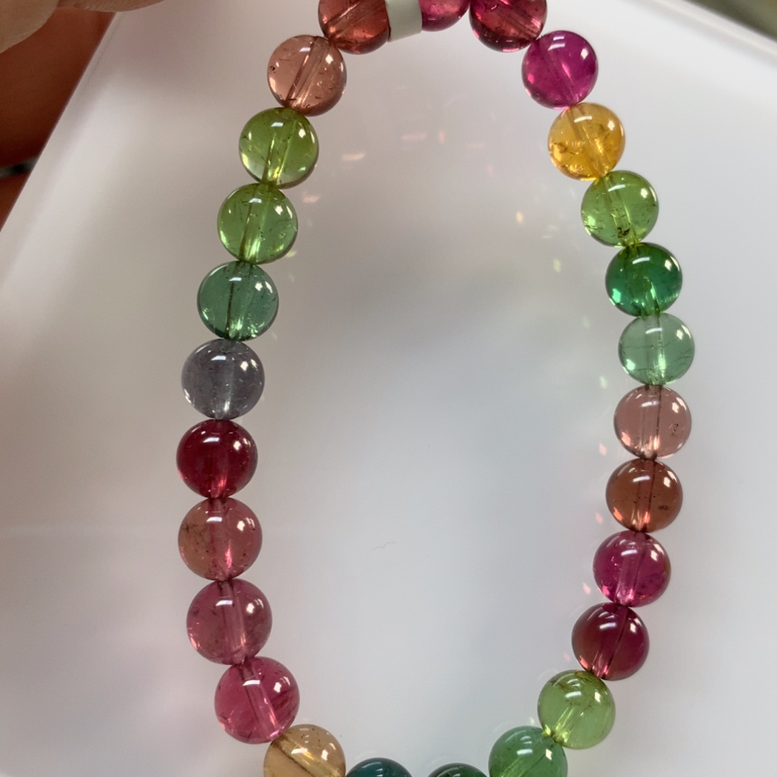 未镶嵌碧玺手链7:3左右