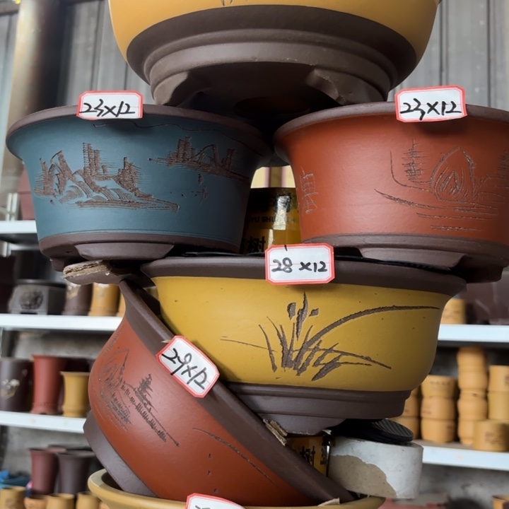 紫砂花盆             100-6