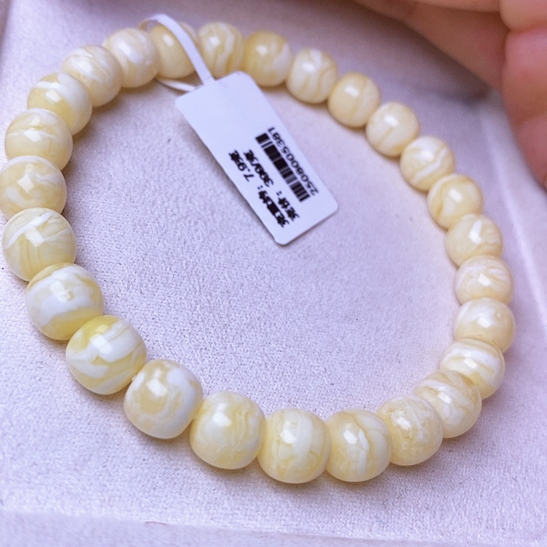 手串蜜蜡未镶嵌8.0老型手串