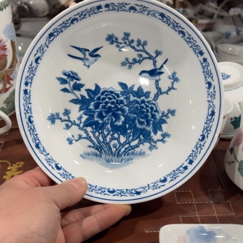 醴陵高温瓷器釉下8寸深盘