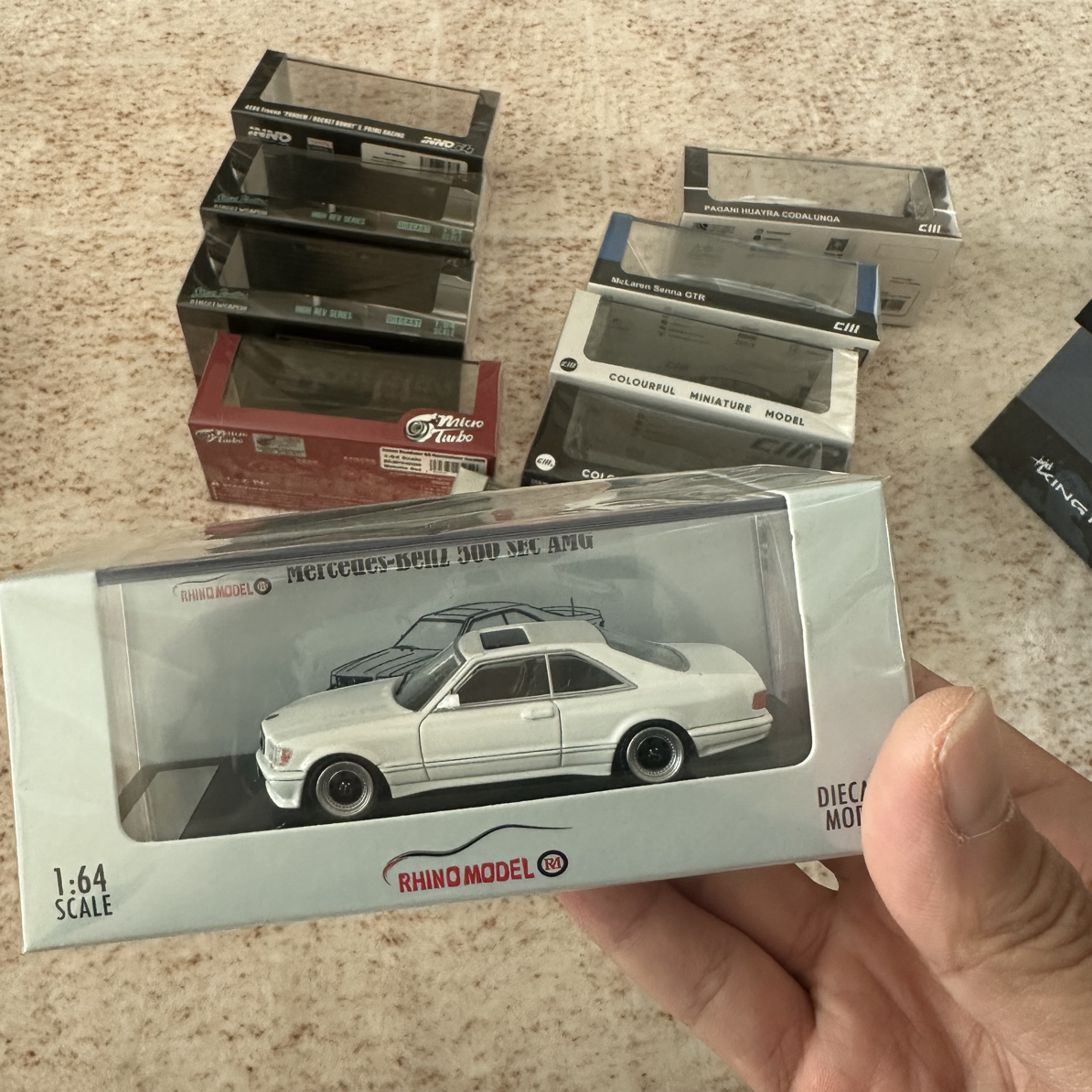 RM犀牛 Rhino Model 1:64奔驰Benz 560 SEC AMG 
