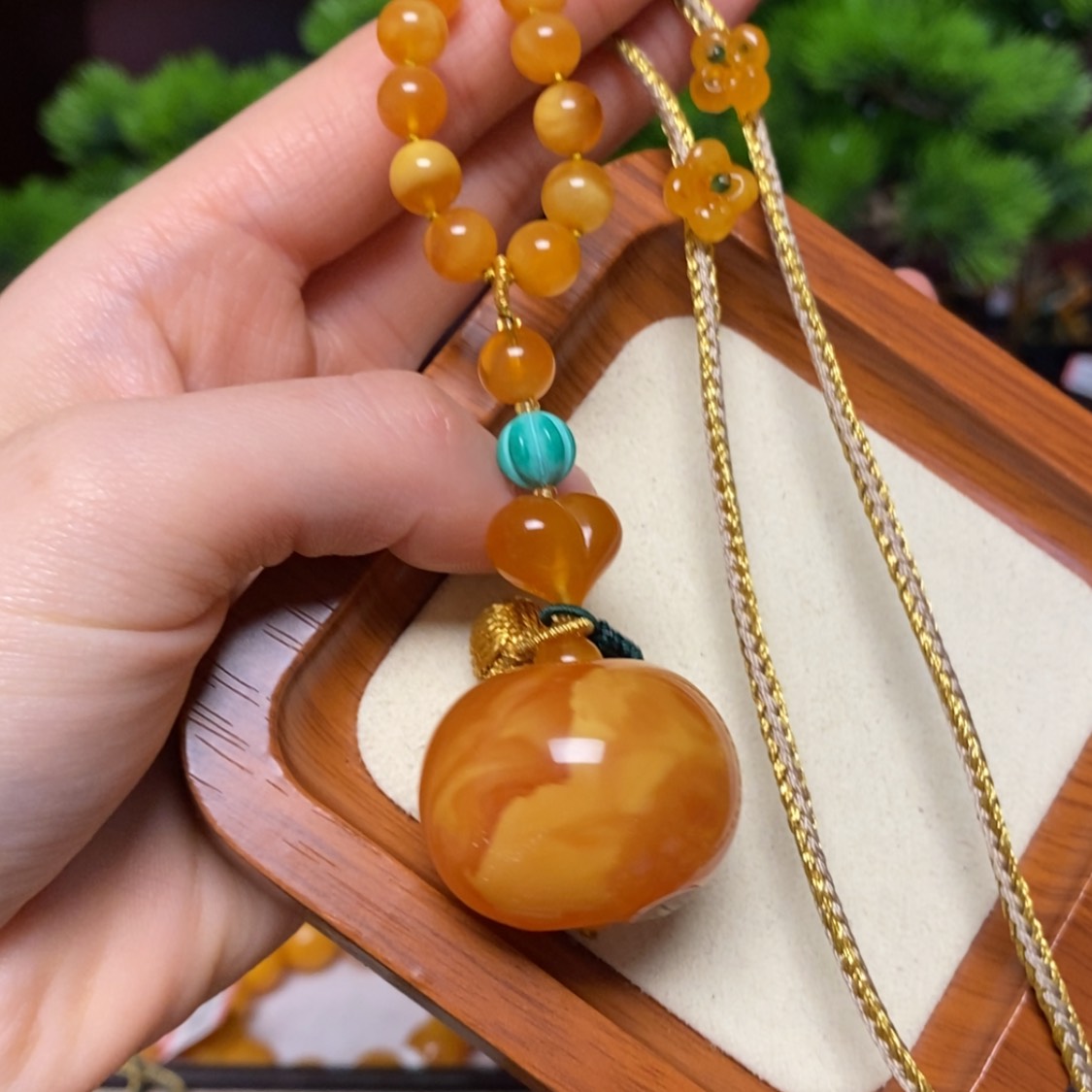 【闪购商品】蜜蜡颈饰未镶嵌项链