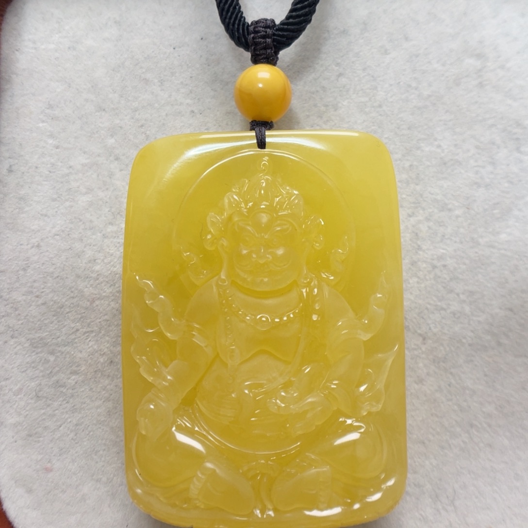 蜜蜡未镶嵌项链吊坠