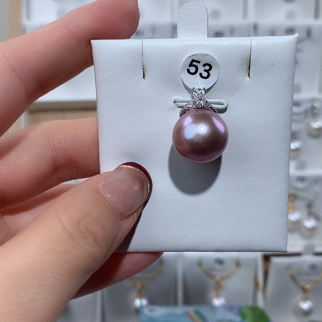 淡水珍珠颈饰银S925镶嵌