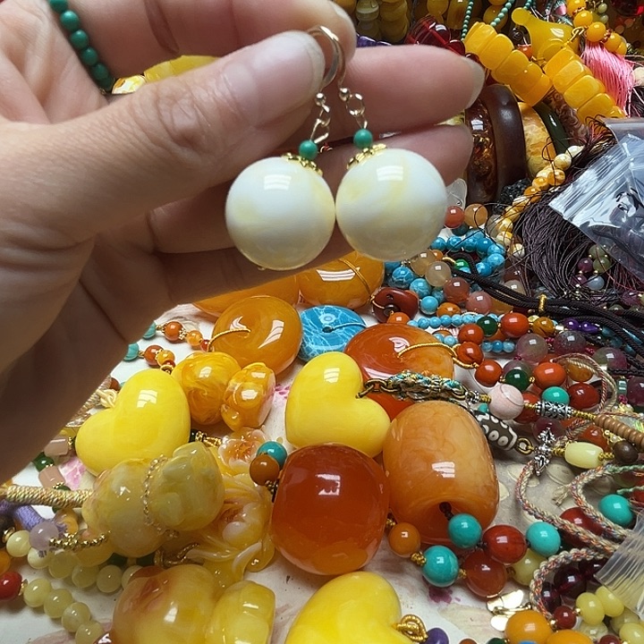 树脂制品913白色耳勾