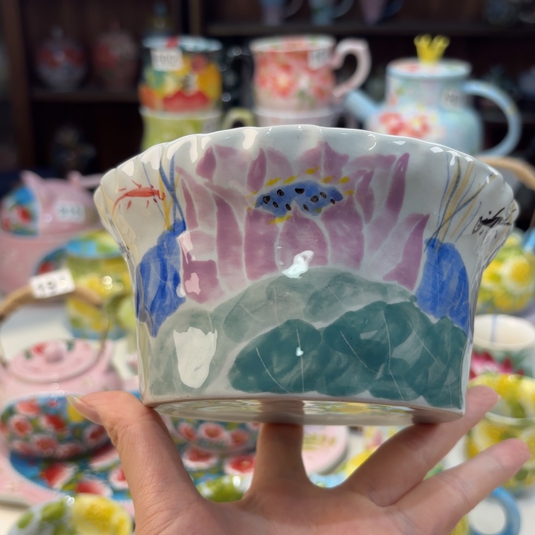 景德镇手绘高温釉下彩陶瓷茶具