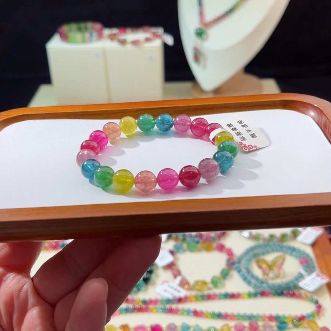 碧玺手串未镶嵌手串