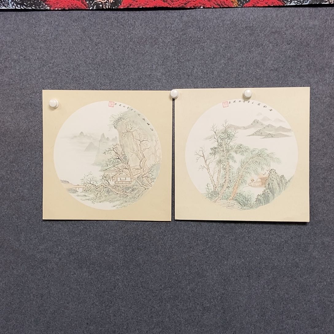 国画卡纸两幅50✖️50