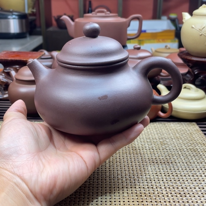 茶壶紫砂田*紫泥大容天微瑕