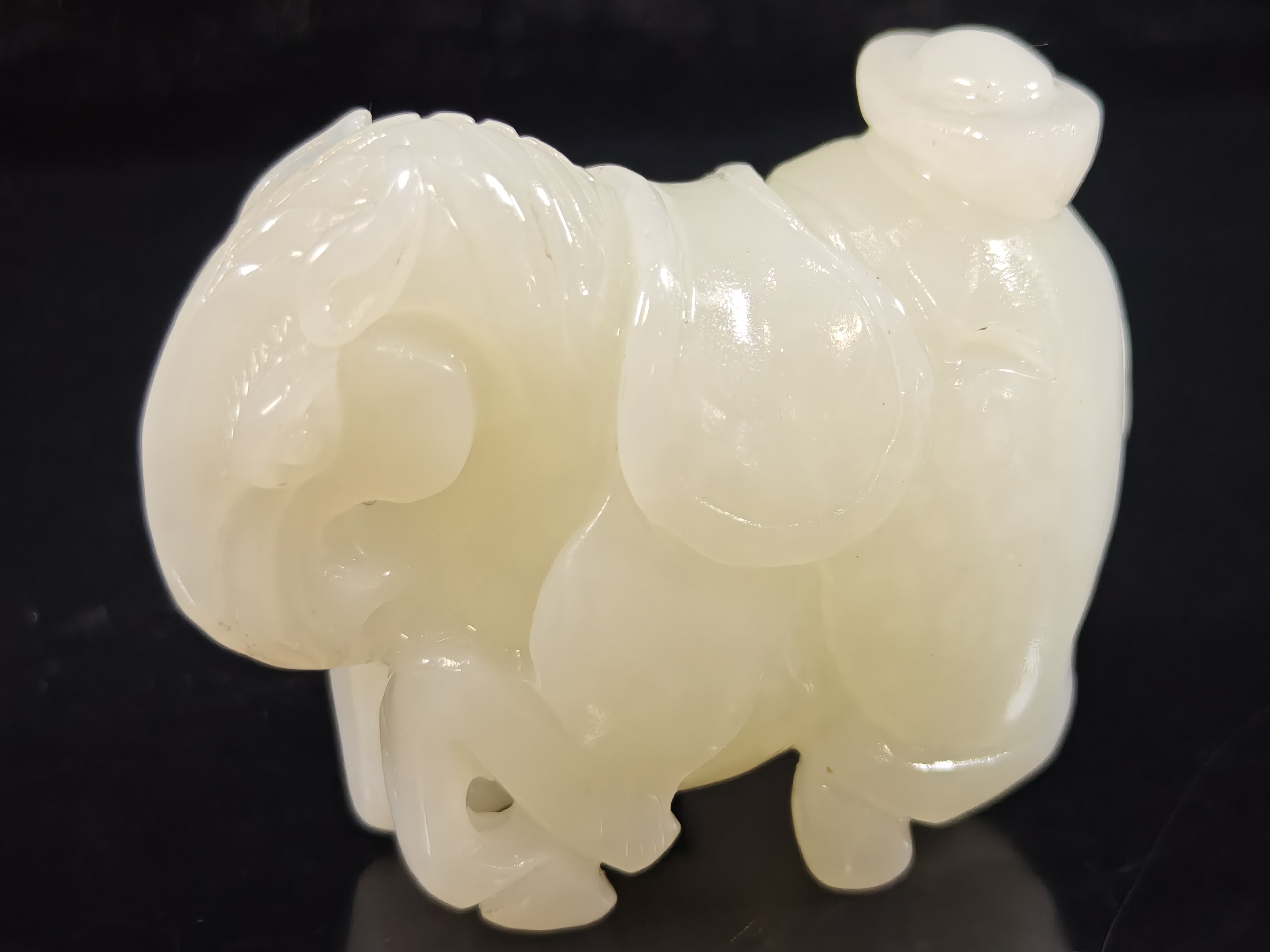 天然和田玉马到成功摆件手把件68克50*38*23mm