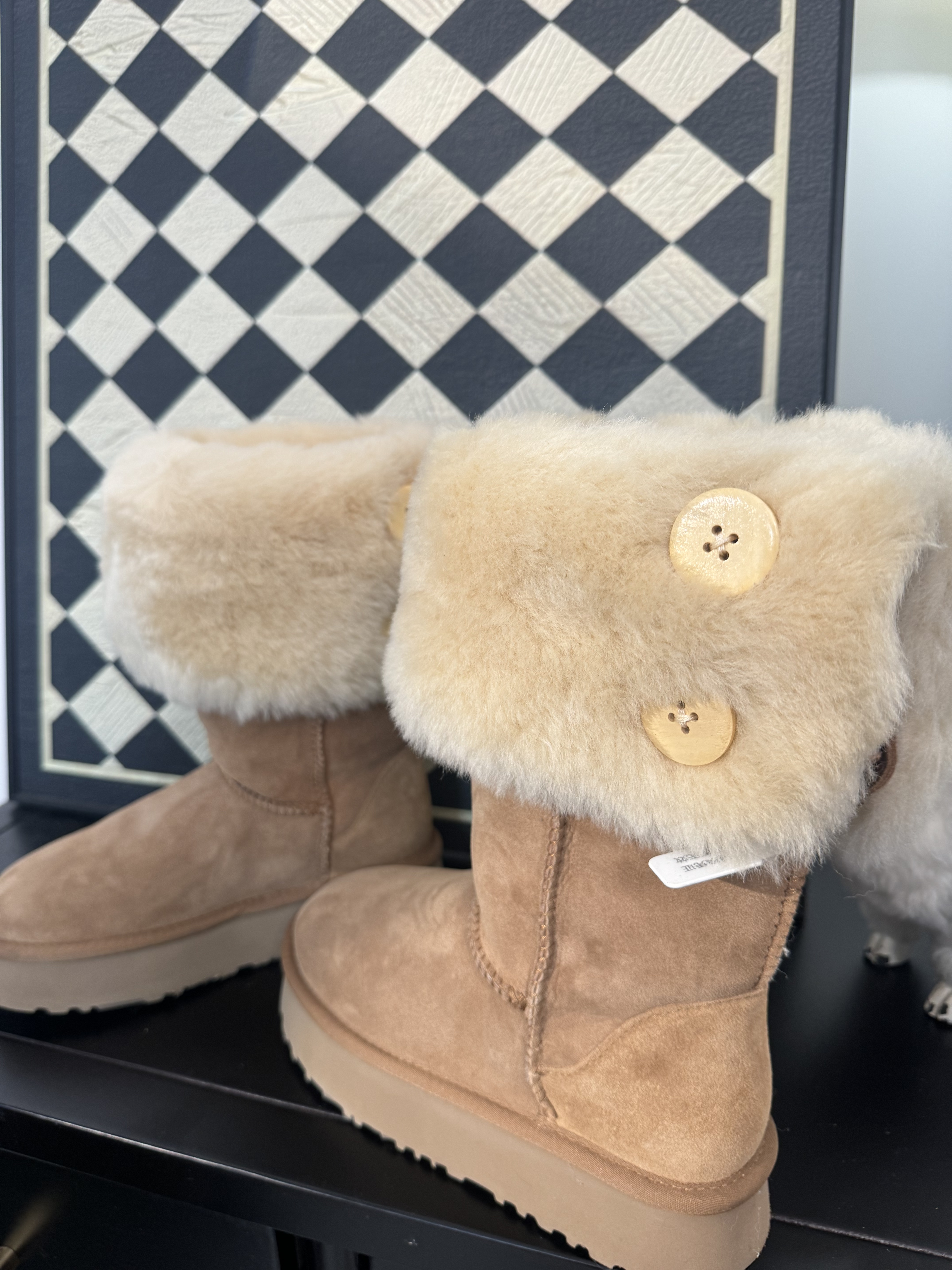 【桑坡卓卓】小千厚底——女高帮冬季时尚加绒保暖雪地靴