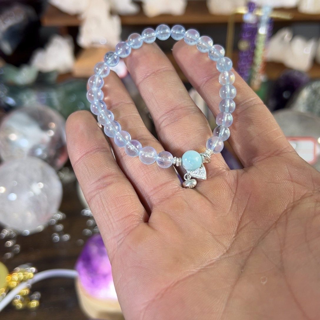 水晶天然水晶，默认微瑕未镶嵌