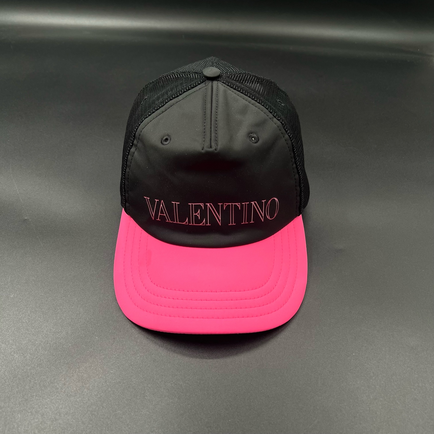 95新 Valentino/华伦天奴 jp1226 拼色印花鸭舌帽 59cm 019710