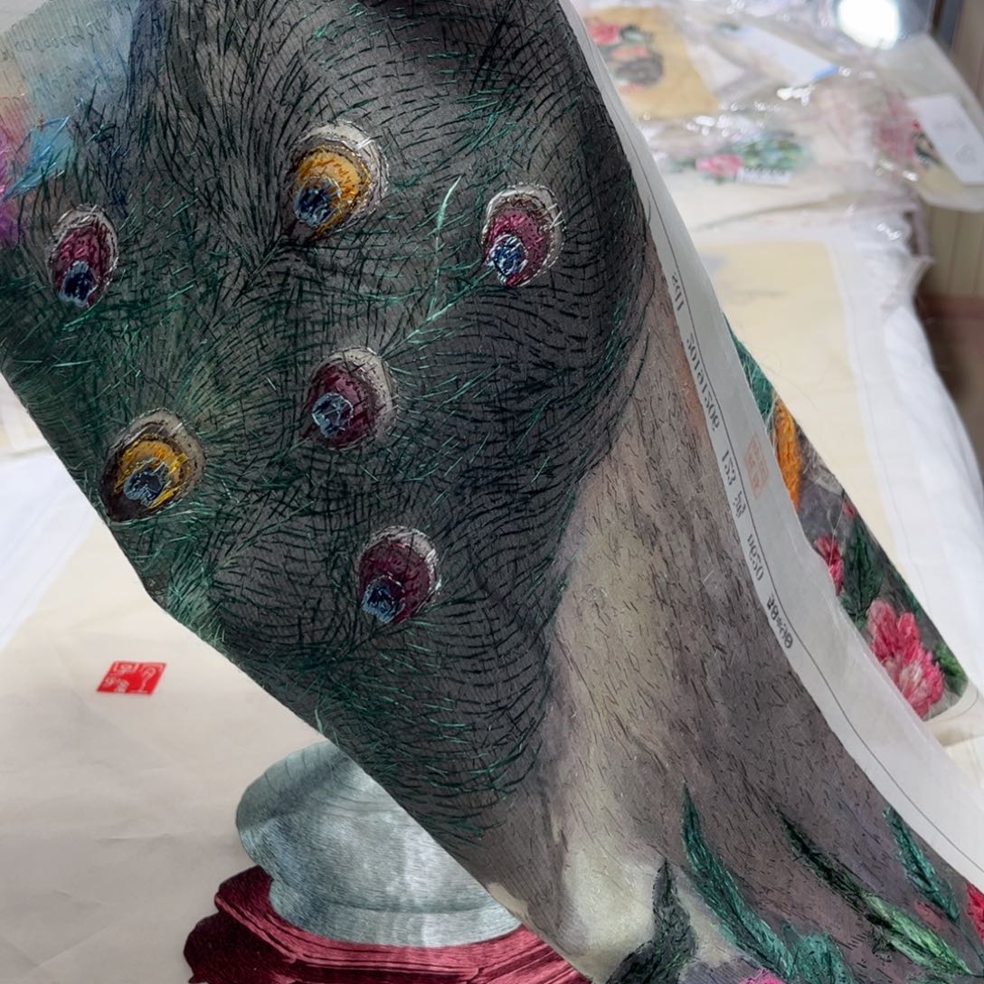 刺绣蝉*纯手工打造陆老师