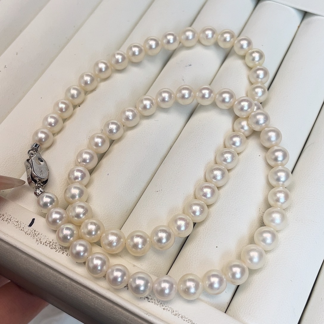 海水珍珠颈饰银S925镶嵌