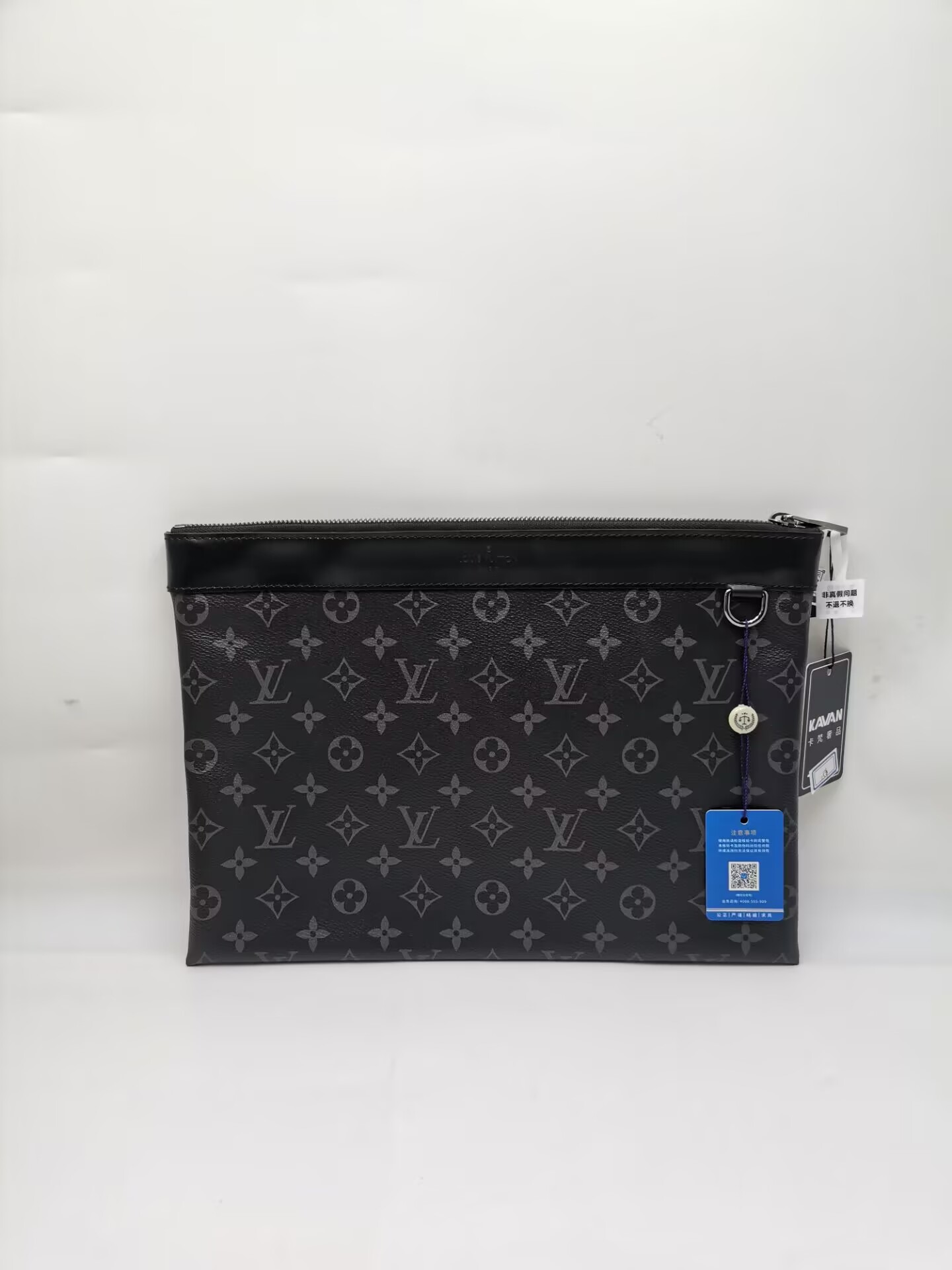 99新 LouisVuitton/路易威登 98新17779 LV经典黑老花手拿包中号 