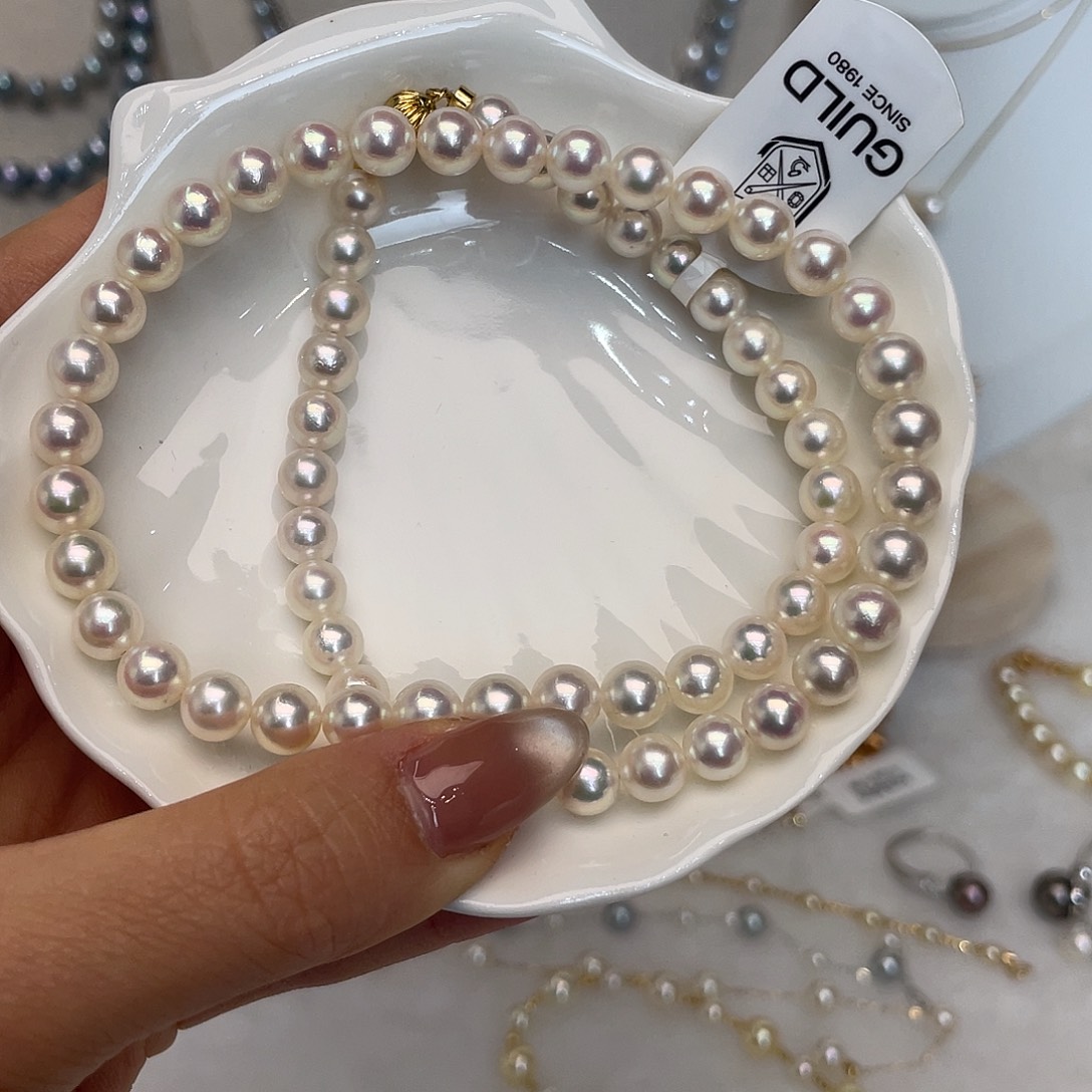 项链海水珍珠18K金镶嵌