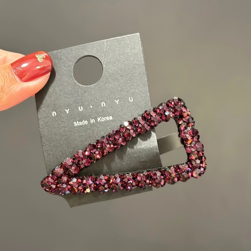 韩国施家水晶bb夹网红爆款发夹时尚百搭发卡轻奢头发夹子高档发卡