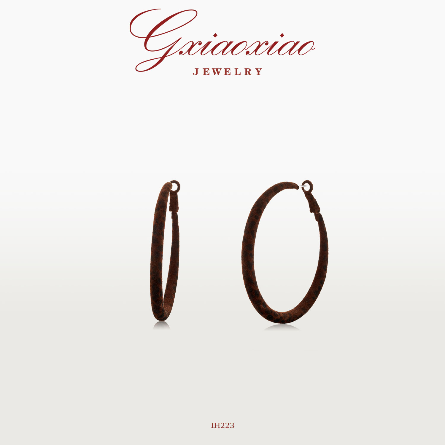 G XIAOXIAO 镀K金 时尚气质复古高级百搭C圈耳环 IH223