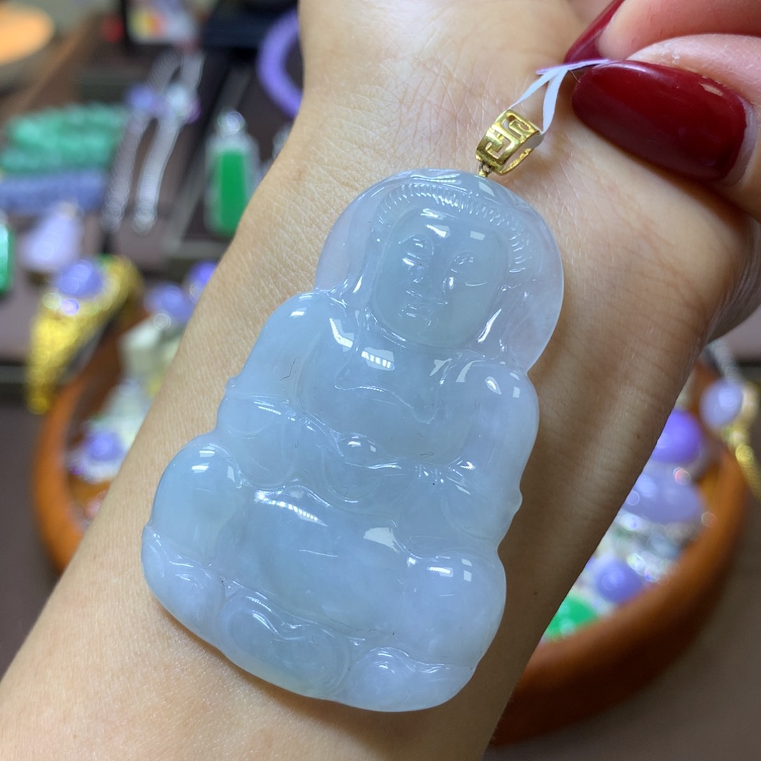 【闪购商品】翡翠颈饰18K金镶嵌翡翠