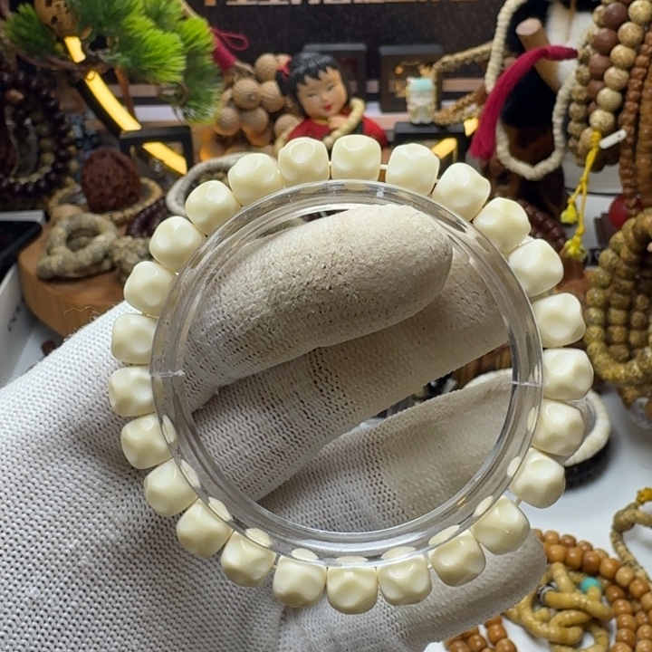 手串星月菩提12号车尺寸9.8白玉菩提无相单圈