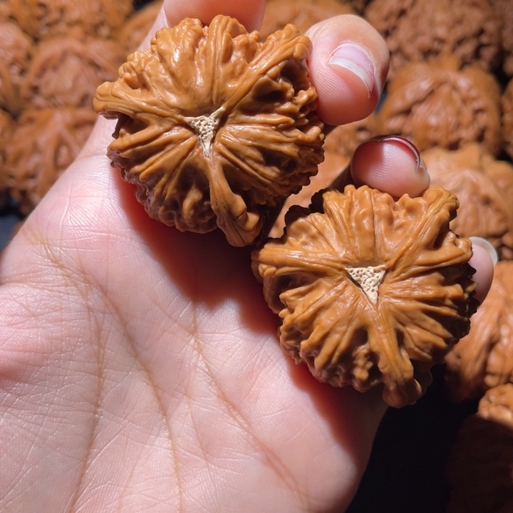 湘***雪桃核吊坠白狮子小妹拼接