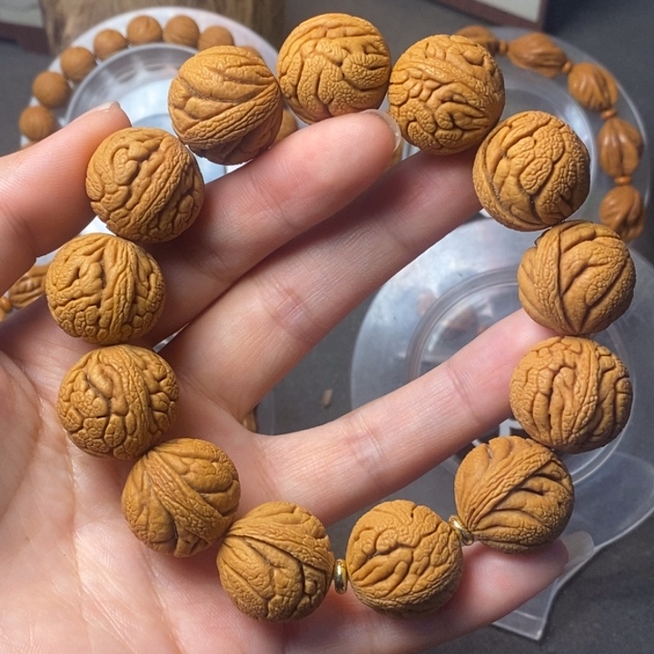 桃核吊坠秦岭野生龙纹桃核20